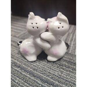 Vintage Salt & Pepper Shakers Hugging Bunnies Vantellingen‎ Bunny Hug